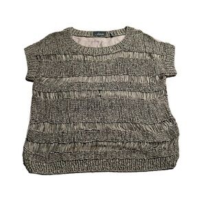 Line Women’s Silk Cotton Blend Short Sleeve Scoop Neck Top Size Small